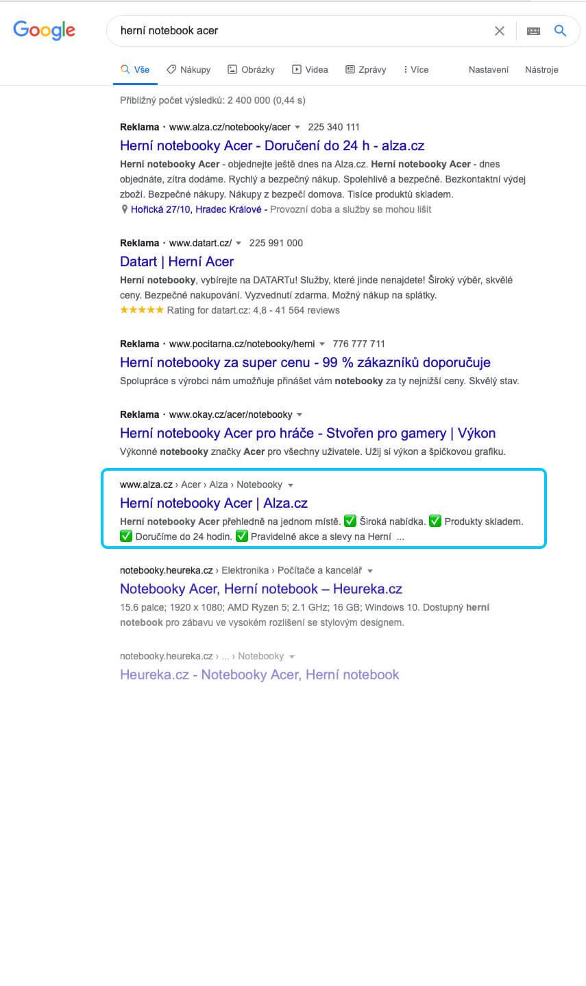 SERP brand herni ntb