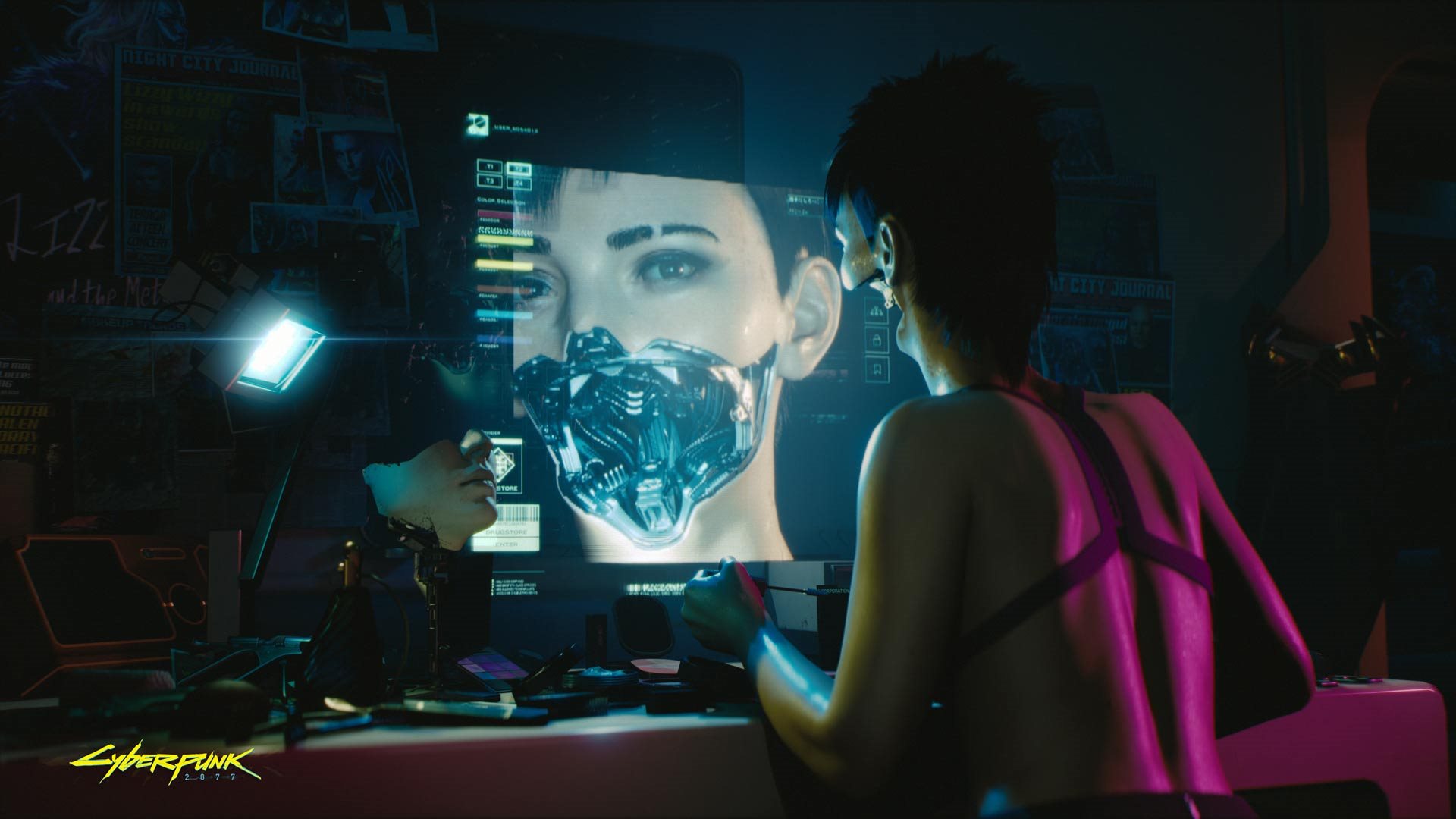Cyberpunk 2077; screenshot: augmentations