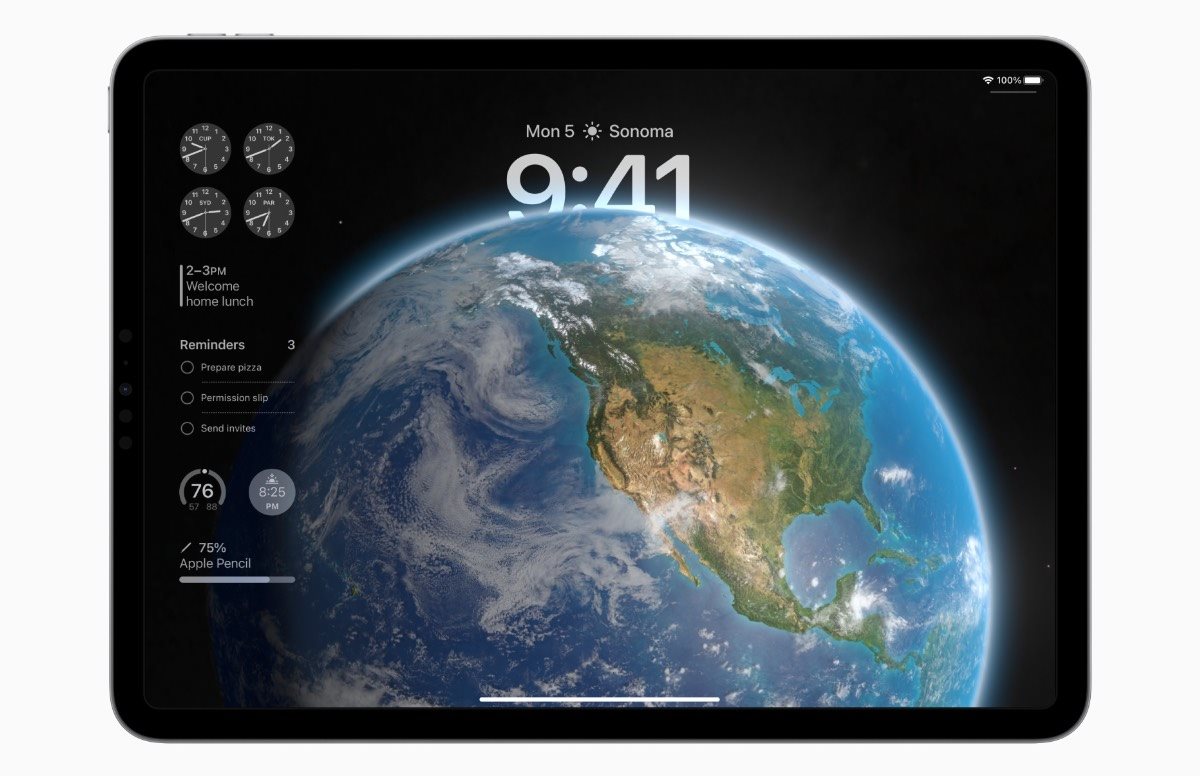iPadOS 17, Sperrbildschirm
