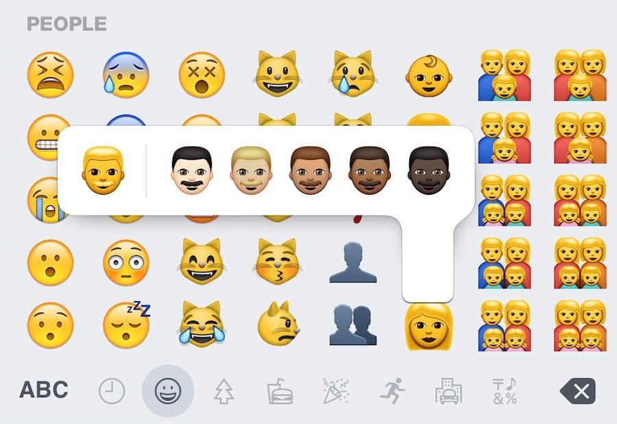 iPhone vychytávky, změna vzhledu emotikonu