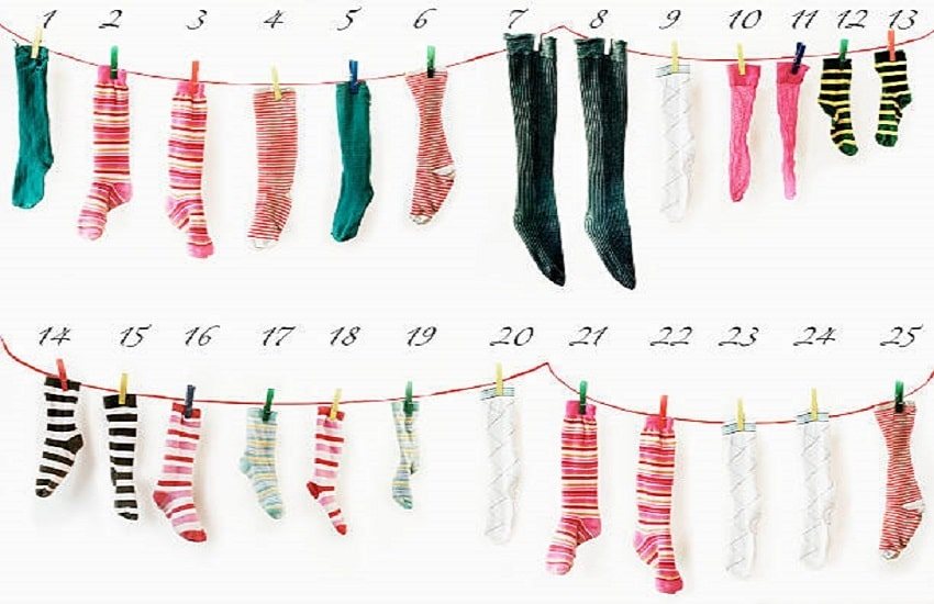 Adventní kalendář: ponožky