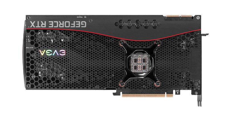 EVGA RTX 3090 FTW3 ULTRA Gaming 24G; zadní strana