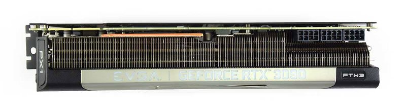 EVGA RTX 3090 FTW3 ULTRA Gaming 24G; horní strana EVGA RTX 3090 FTW3 ULTRA Gaming 24G; horní strana