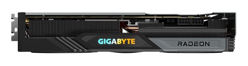 Gigabyte RX 7700 XT GAMING OC 12G; horní strana 
