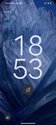 Google Pixel 8a, recenze, systém, lockscreen