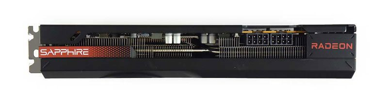 Sapphire PULSE RX 7600 XT 16G; horní strana 