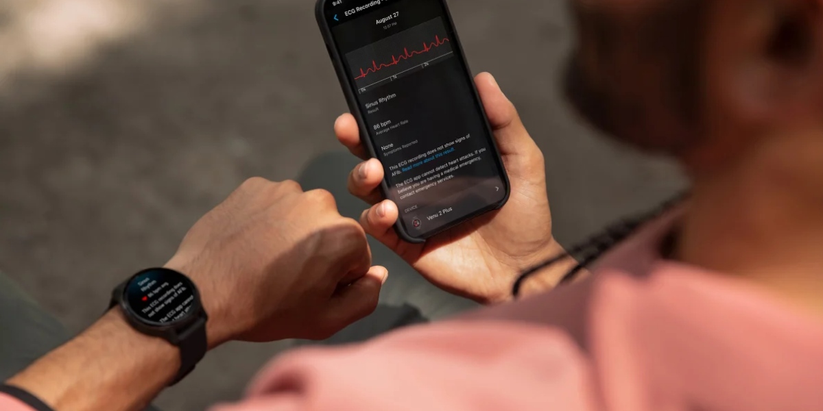 Garmin EKG, použitie