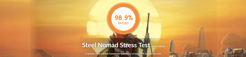 MSI RTX 5070 12G GAMING TRIO OC; 3DMark Steel Nomad Stress Test 