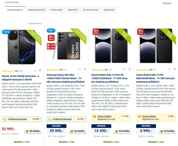 Sponzorované produkty