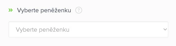 Výběr peněženky