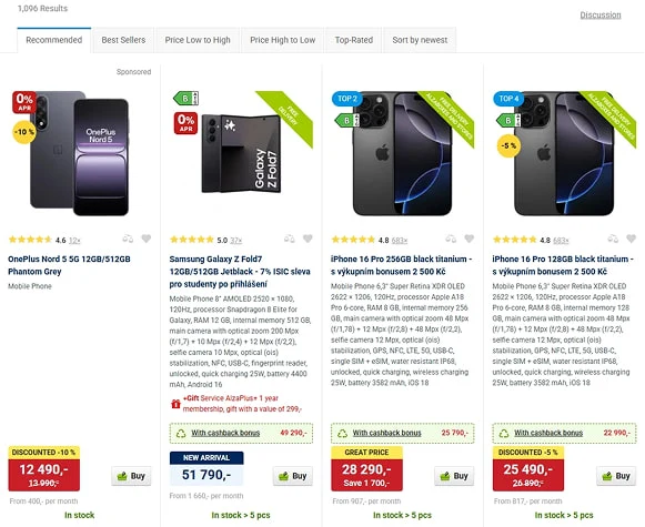 Sponzorované produkty