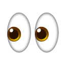Apfel-Augen-Emoji