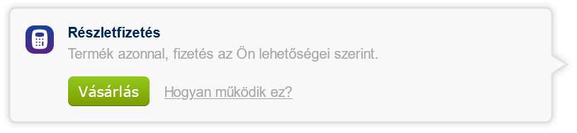 Válaszd a Részletfizetés opciót
