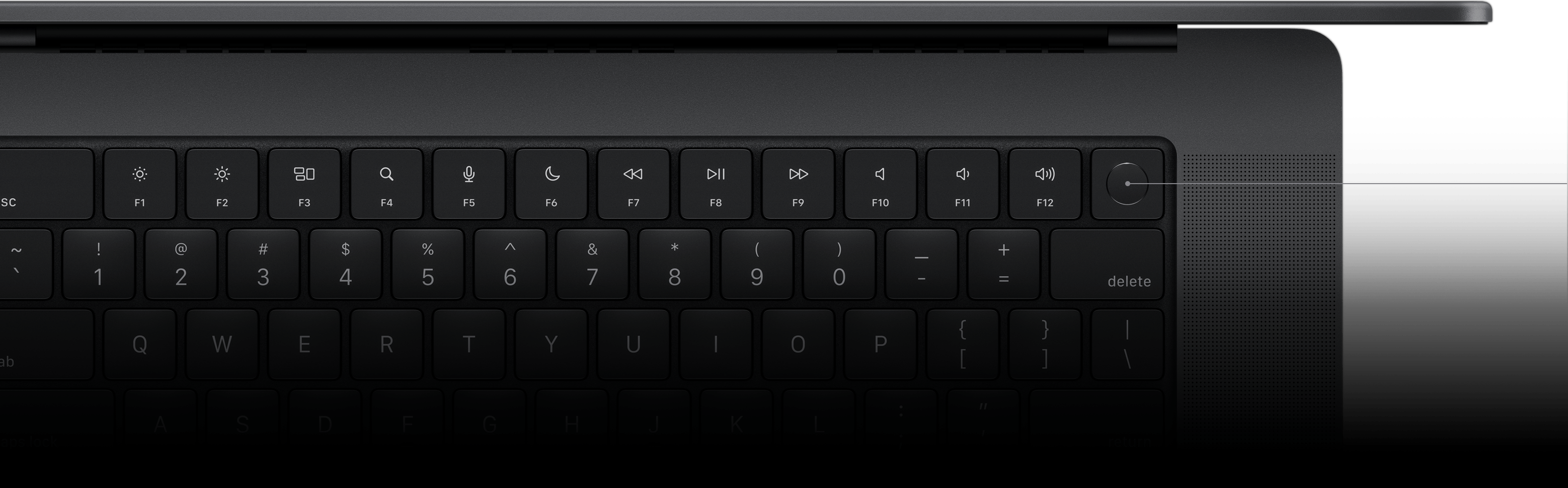 Eine Illustration der Touch ID-Taste auf dem Magic Keyboard.