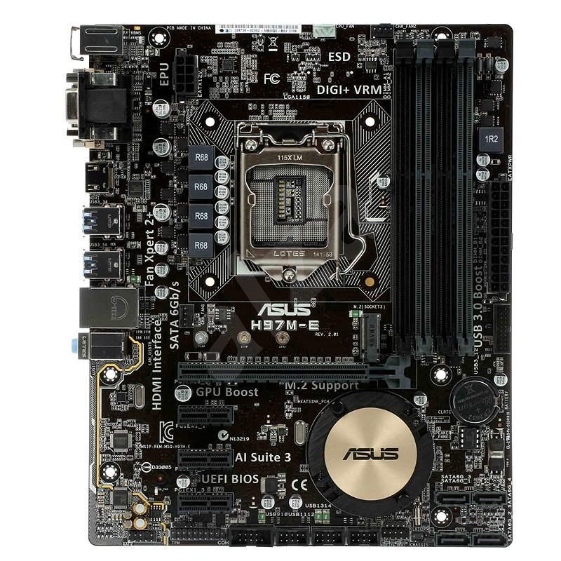 Asus h97m e не включается