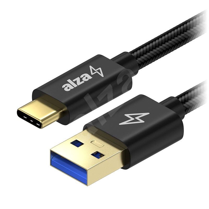 AlzaPower AluCore USB-C 3.2 Gen 1, 0.5m černý - Datový kabel