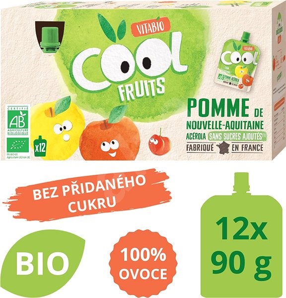 Vitabio Ovocne Bio Kapsicky Cool Fruits Jablko A Acerola 12 90 G Prikrm Alza Cz