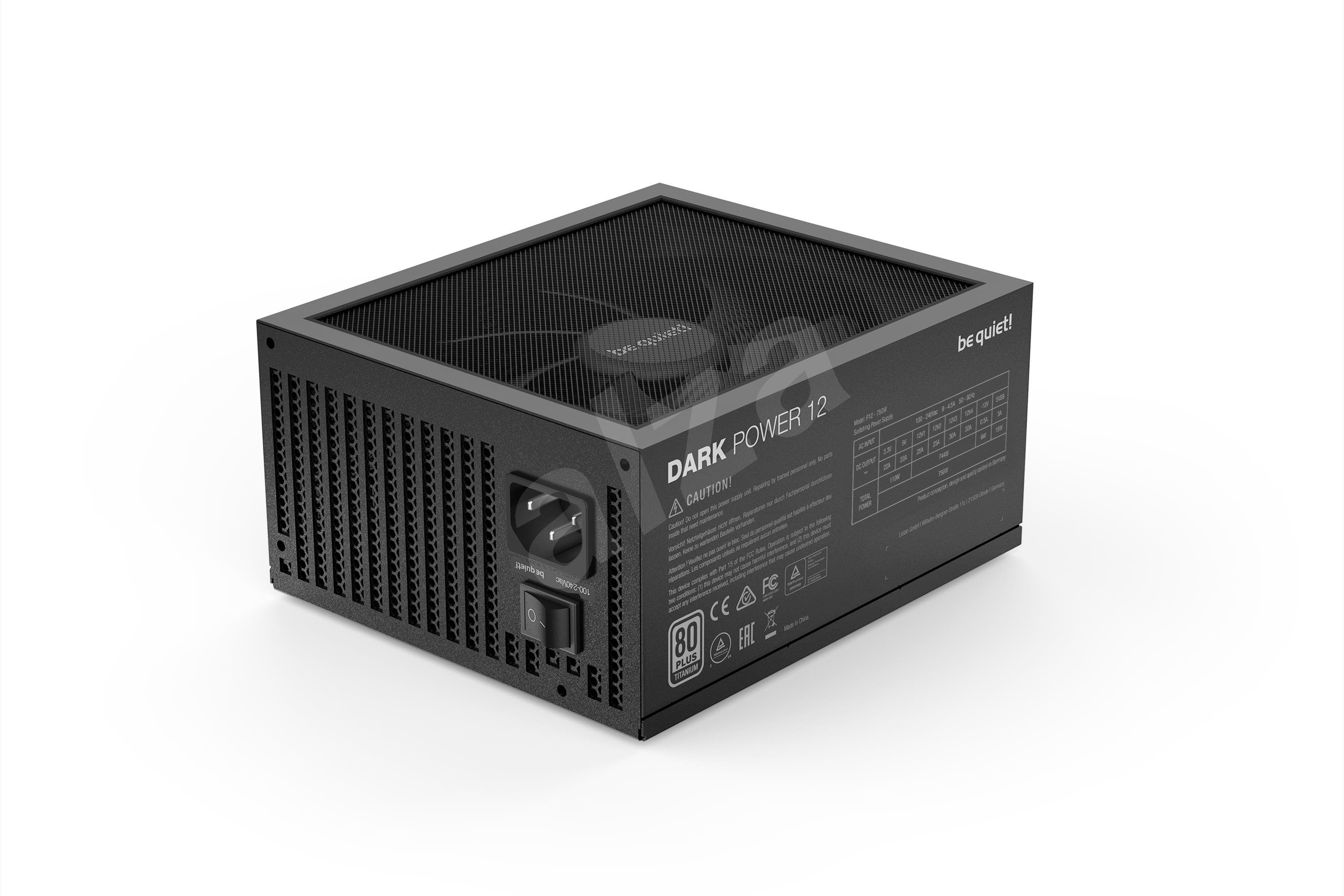 Блок питания be quiet dark power 12 750w titanium bn314 обзор