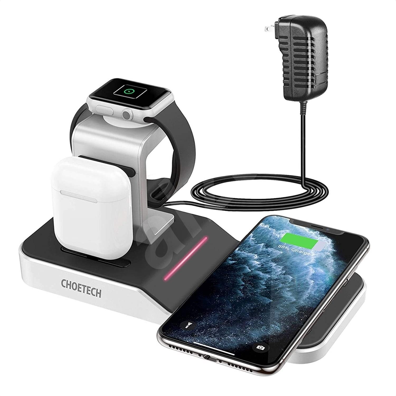 ChoeTech 4 in 1 MFi Wireless Charging Dock for iPhone + Apple Watch