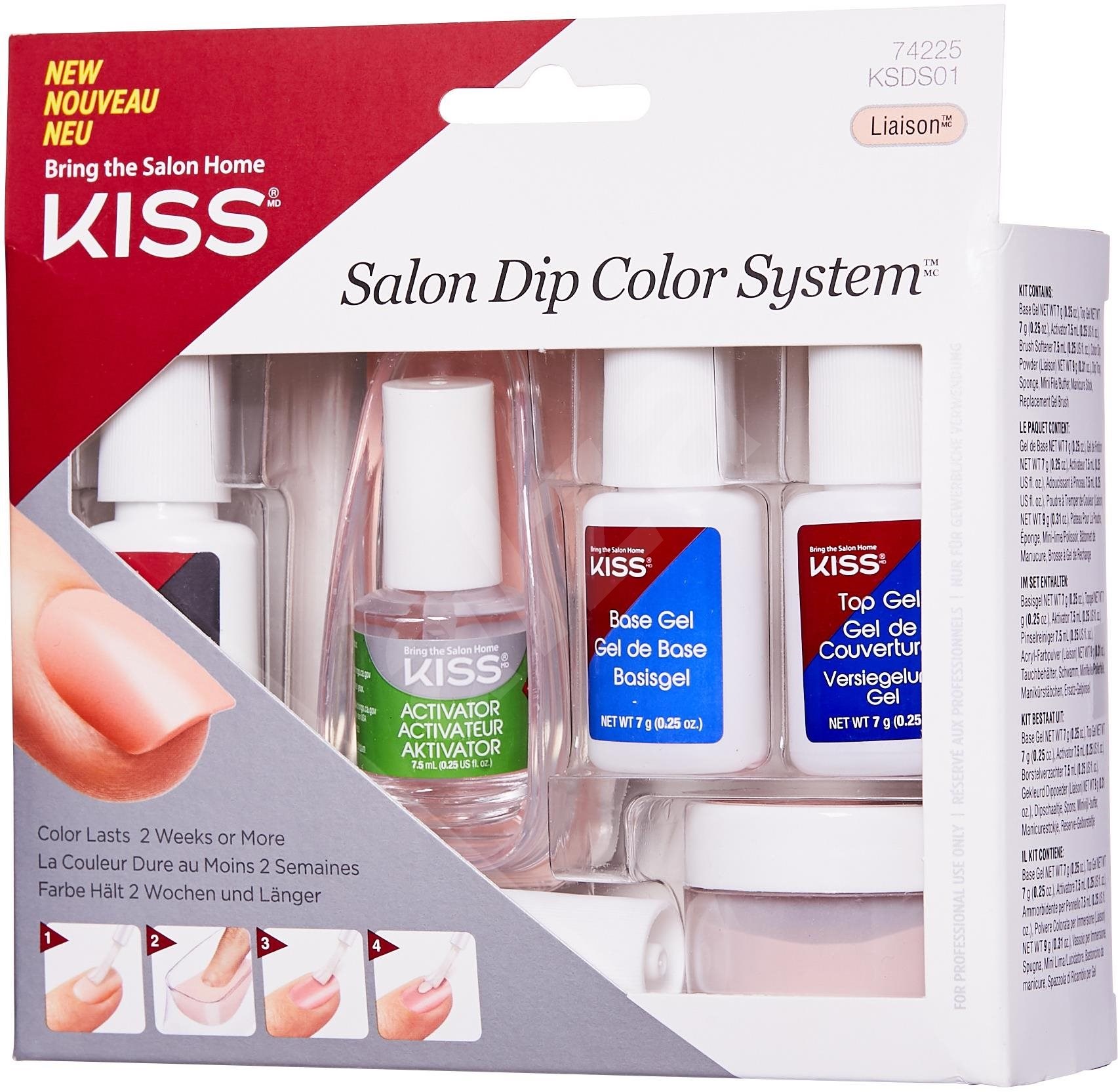 KISS Salon Dip Color System Kit Umělé nehty Alza.cz