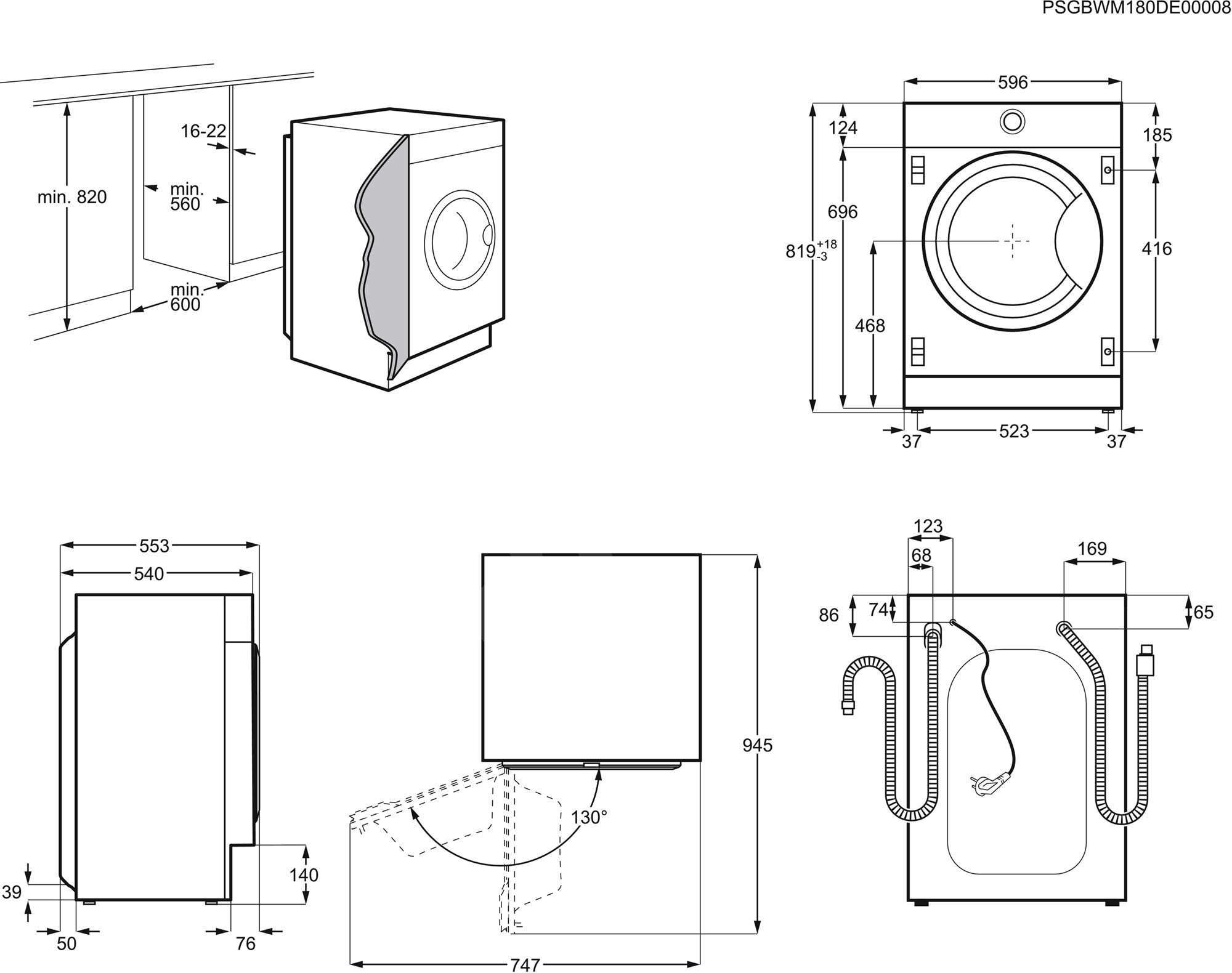 ELECTROLUX PerfectCare 700 EW7W368SI - Vestavná pračka se sušičkou ...
