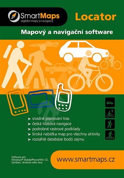 cykloturistická mapa čr Elektronická licence SmartMaps Locator Cykloturistická mapa ČR a 