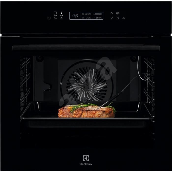 Встраиваемый электрический духовой шкаф electrolux intuit 800 sense assistedcooking матовый черный