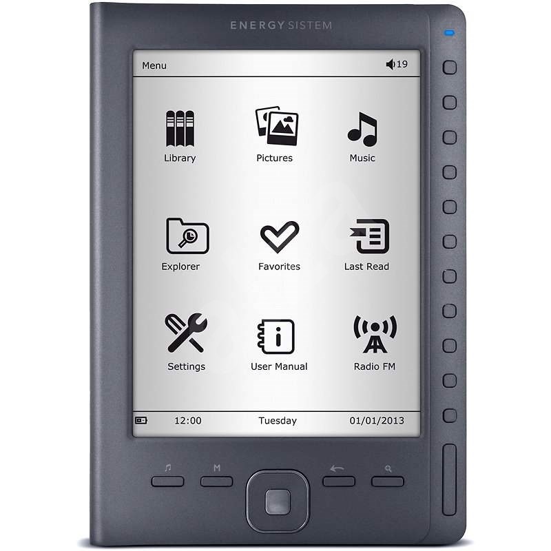 Energy Sistem eReader e6 Rubber Grey - Elektronická čtečka knih