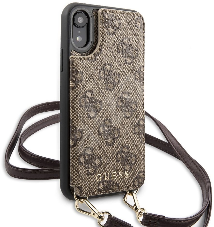 Guess 4G Crossbody Cardslot pro iPhone XR Brown Kryt na mobil Alza.cz