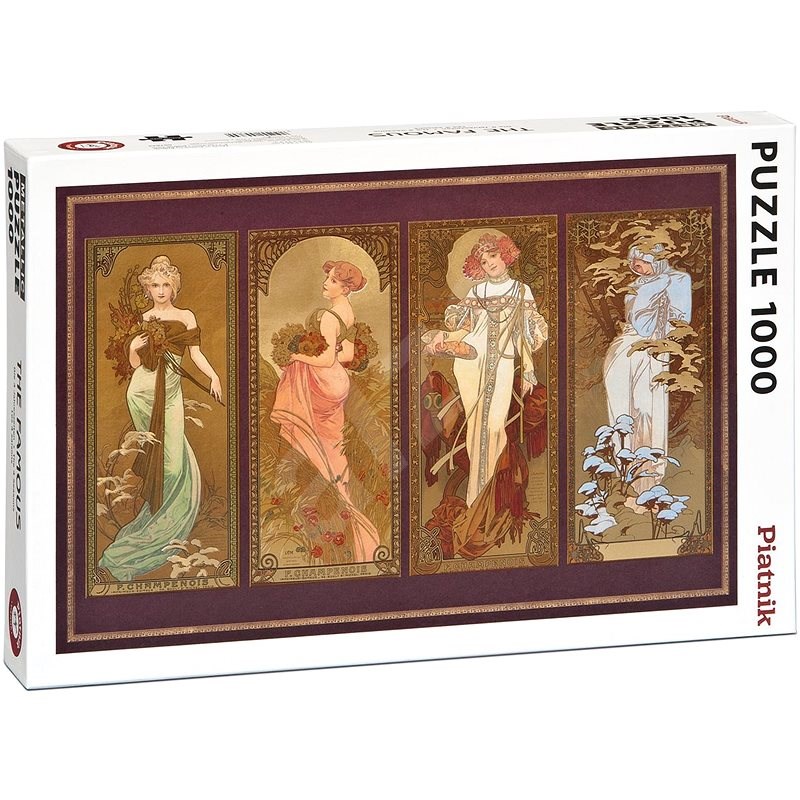 Metallic Mucha Ctvero Rocnich Obdobi Puzzle Alza Cz