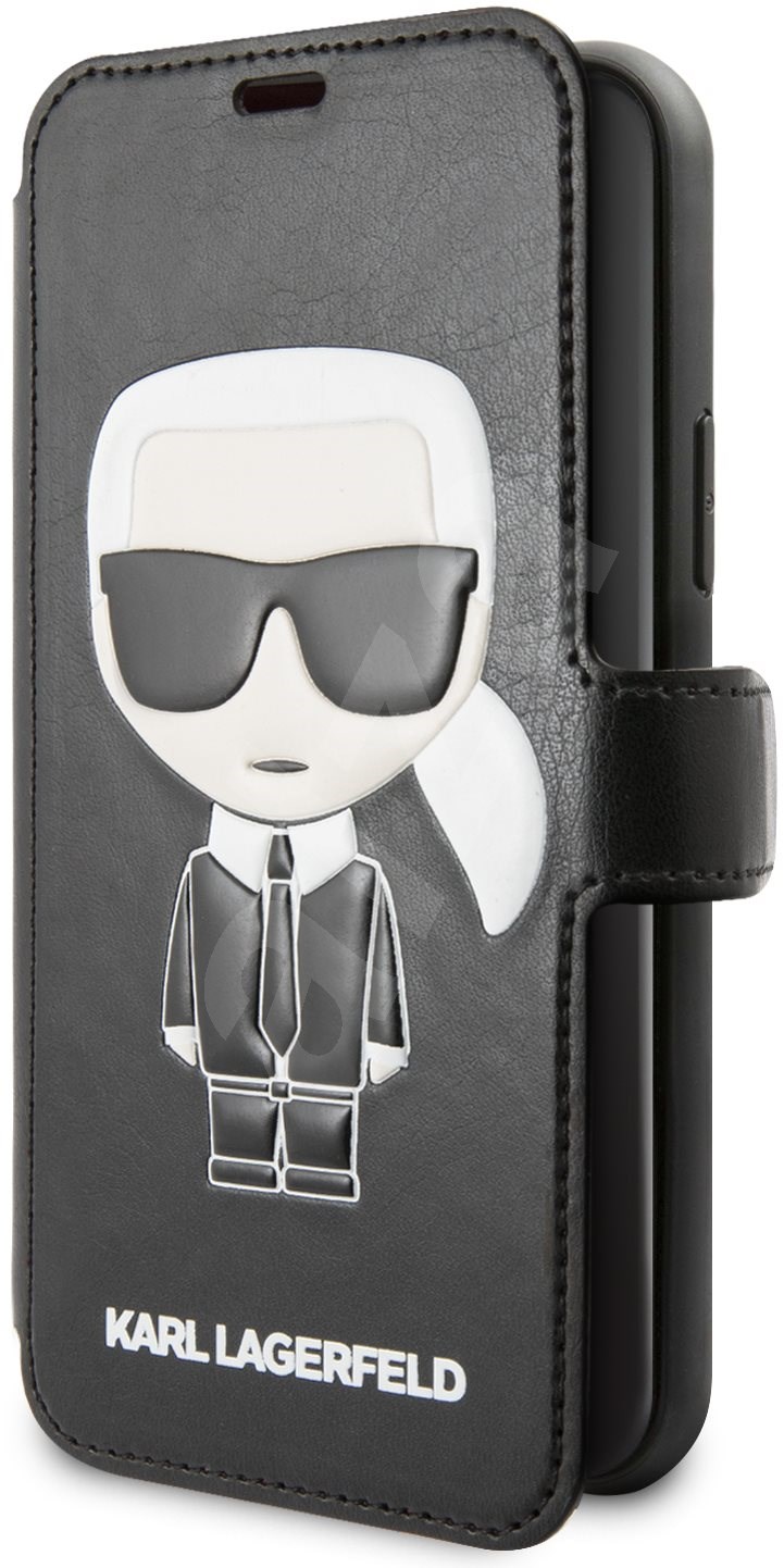 Karl Lagerfeld Ikonik Book pro iPhone 11 Black - Pouzdro na mobil | Alza.cz