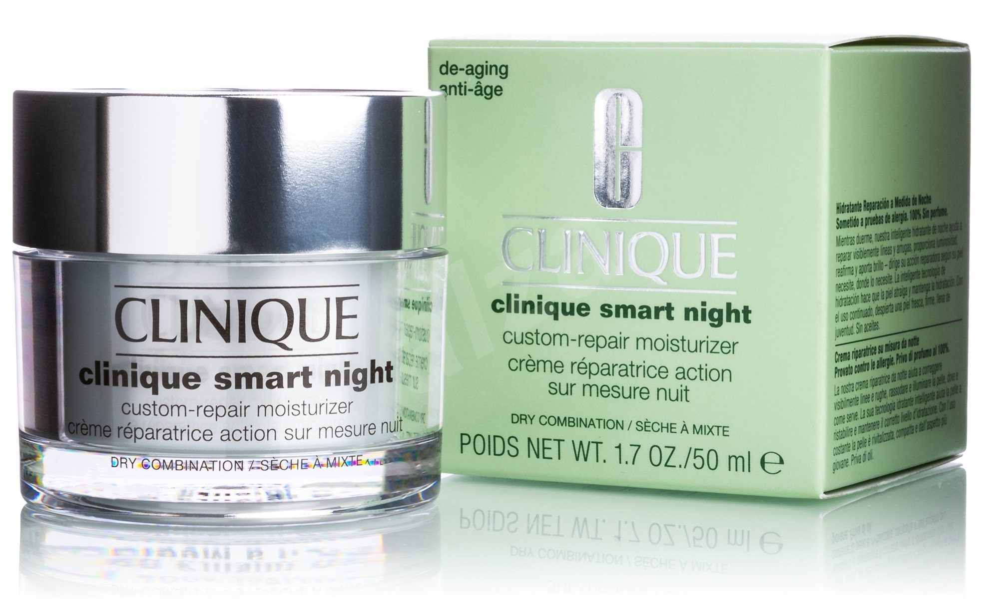 CLINIQUE Smart Night Custom-Repair Moisturizer Dry to Combination Skin ...