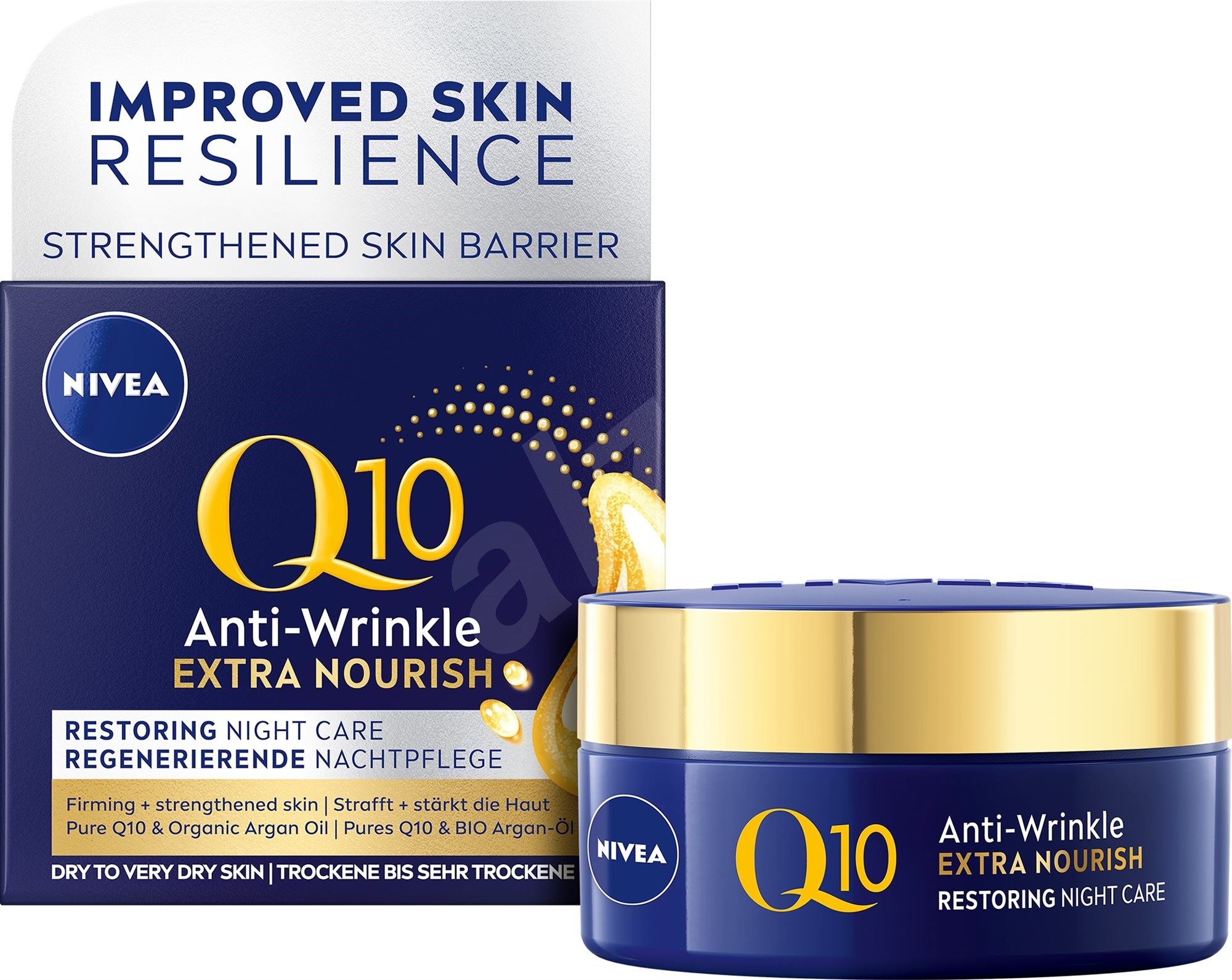 Nivea Q10 Power Anti Wrinkle Extra Nourishing Night Cream 50 Ml Pleťový Krém Alzacz