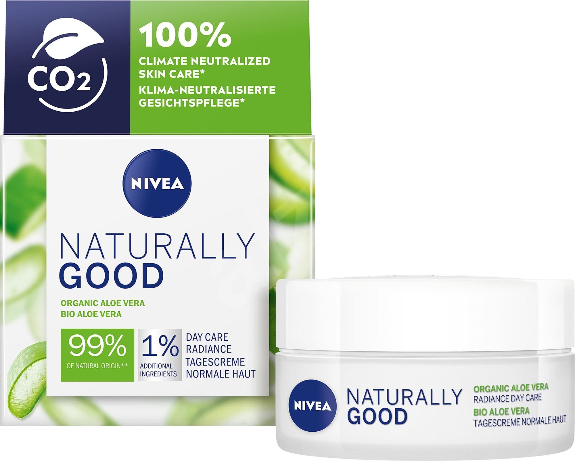 NIVEA Naturally Good Radiance Day Cream 50 ml Pleťový krém Alza.cz