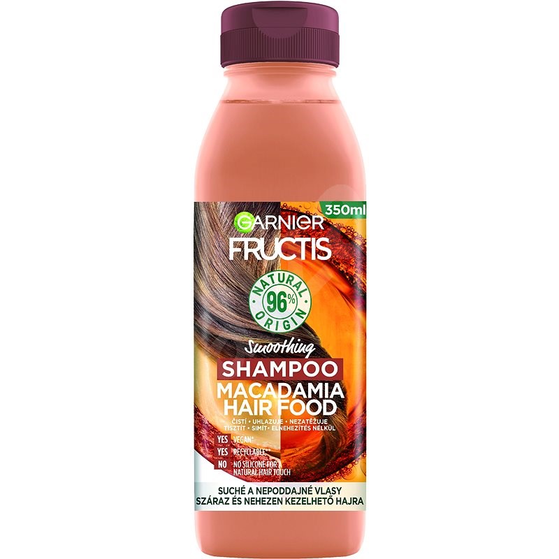 Garnier Fructis Hair Food Smoothing Macadamia Shampoo 350 Ml Šampon