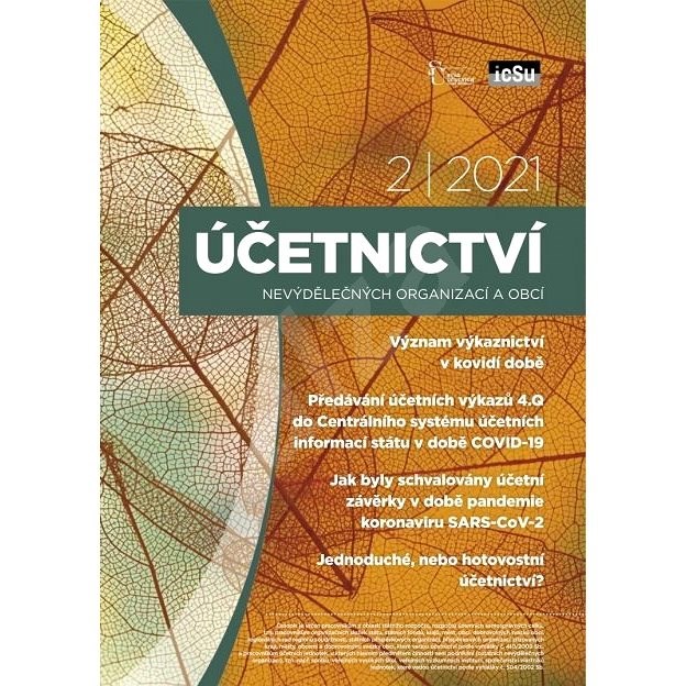 Účetnictví nevýdělečných organizací a obcí - 2/2021 - Elektronický časopis