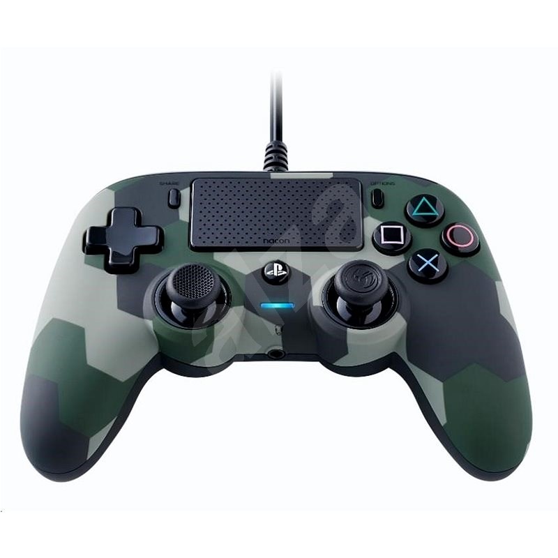 Nacon Wired Compact Controller Ps4 Zelena Kamuflaz Gamepad Alza Cz