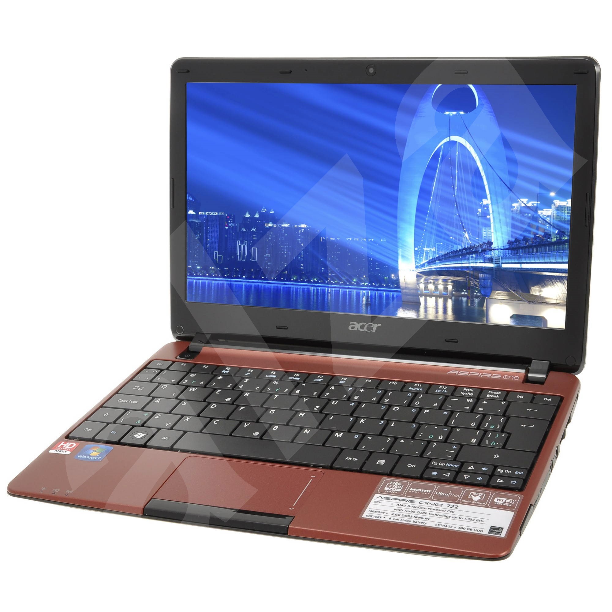 Acer aspire one 722 замена памяти