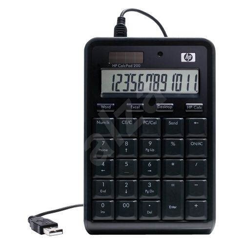 hp calcpad 200 calculator and numeric keypad