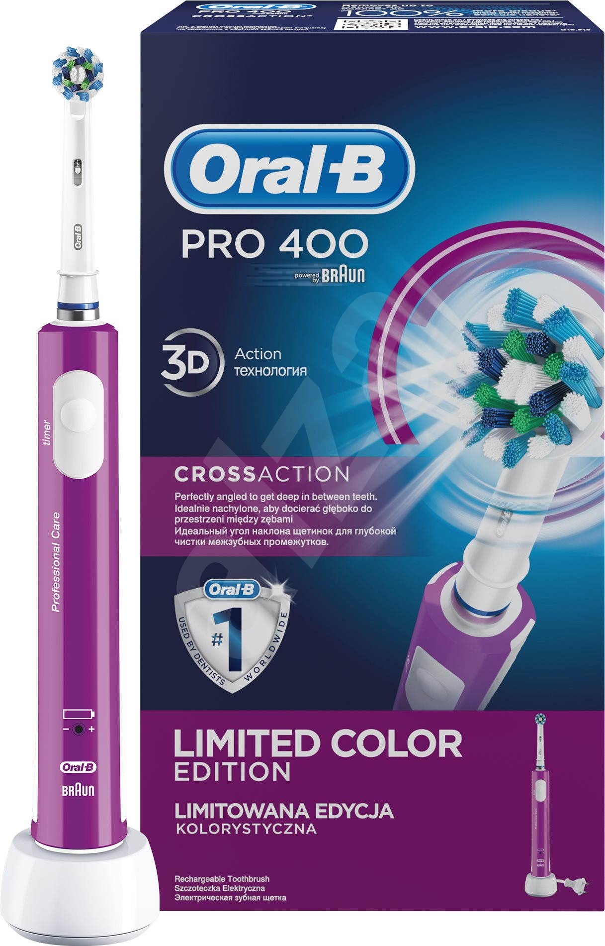 OralB Pro 400 Purple Elektrický zubní kartáček Alza.cz