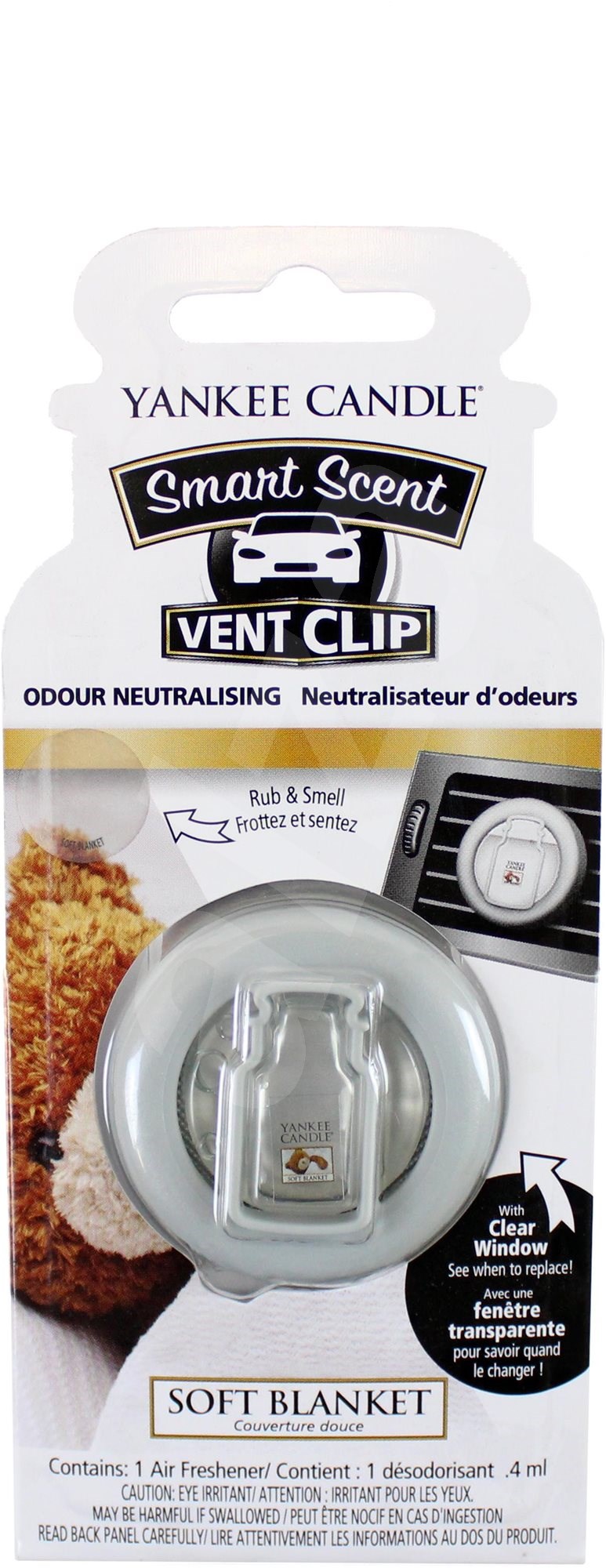 YANKEE CANDLE Soft Blanket Vent Clip 32 g Vůně do auta Alza.cz