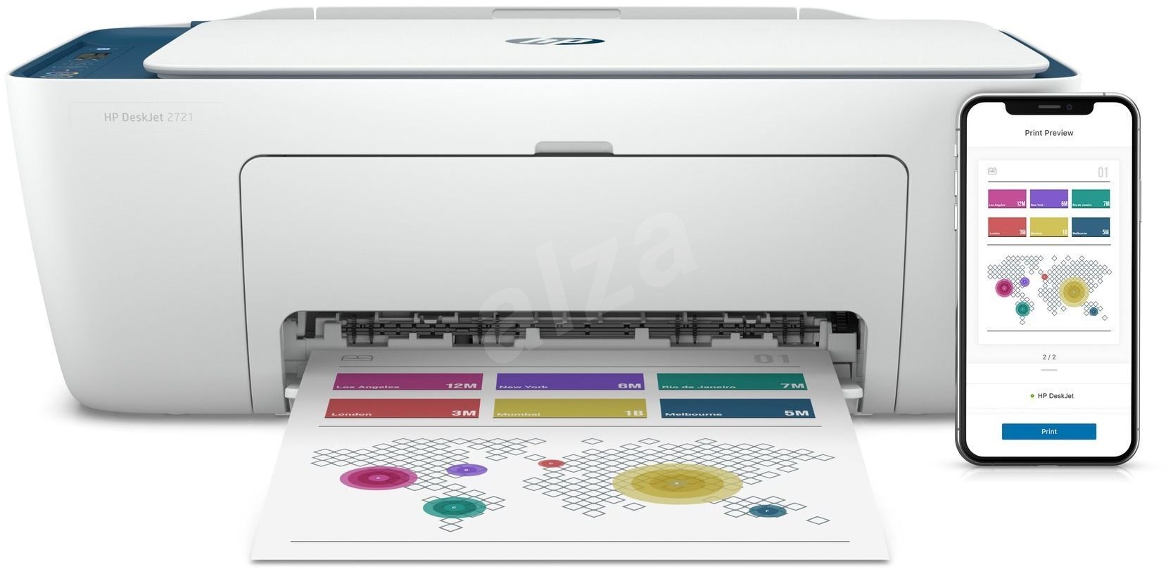 Hp deskjet 2721 картриджи какие