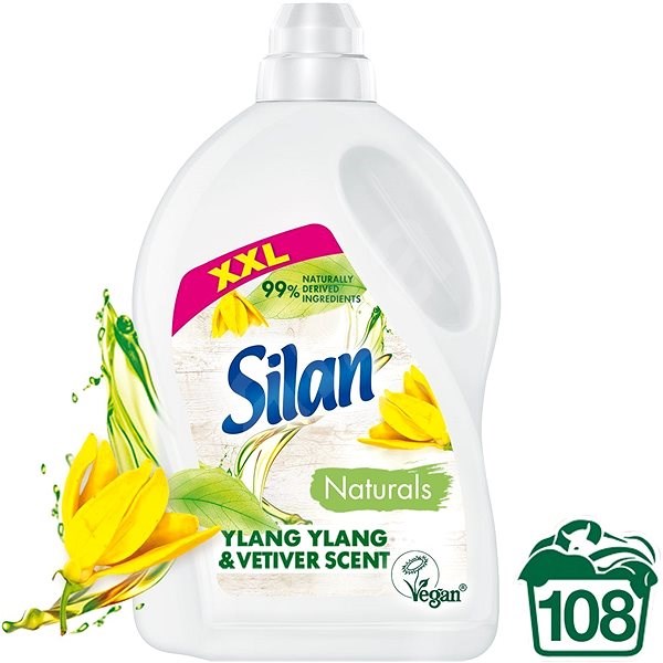 SILAN Naturals Ylang-Ylang & Vetiver 2,7 l (108 praní) - Eko aviváž