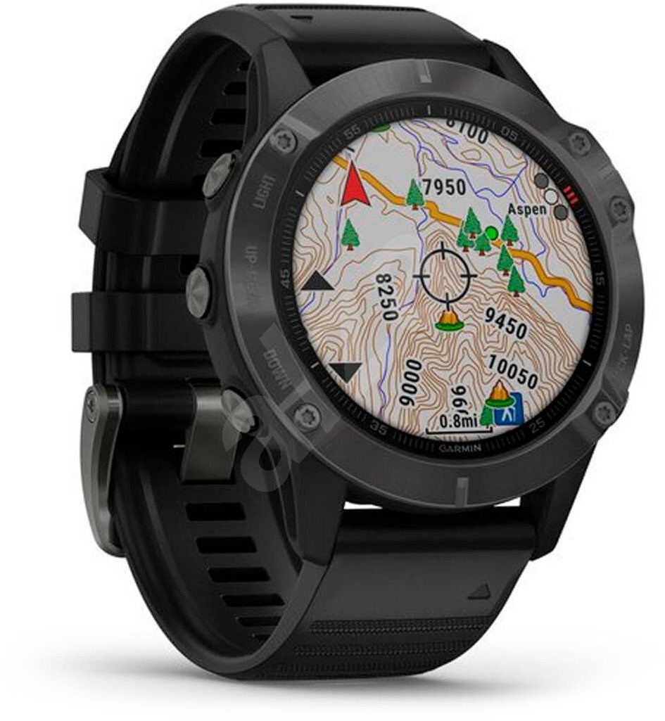 Garmin Fenix 6 Pro Sapphire Gray/Black Band (MAP/Music) Chytré