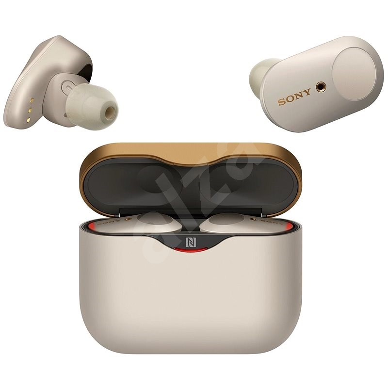 Sony True Wireless WF-1000XM3 stříbrná - Bezdrátová sluchátka
