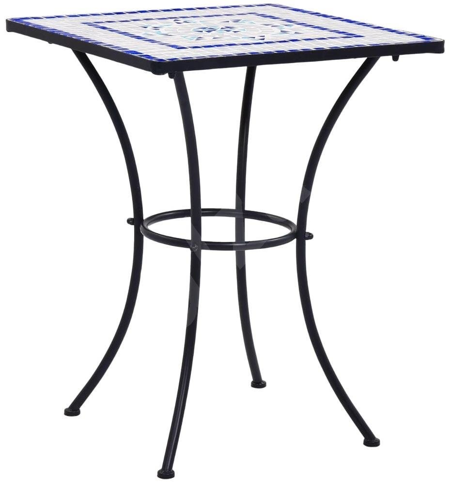 3dílný mozaikový bistro set keramický modrobílý 279413 279413