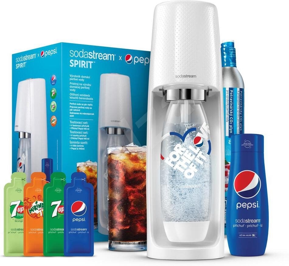 Sodastream Spirit White Pepsi MegaPack Výrobník sody Alza.cz