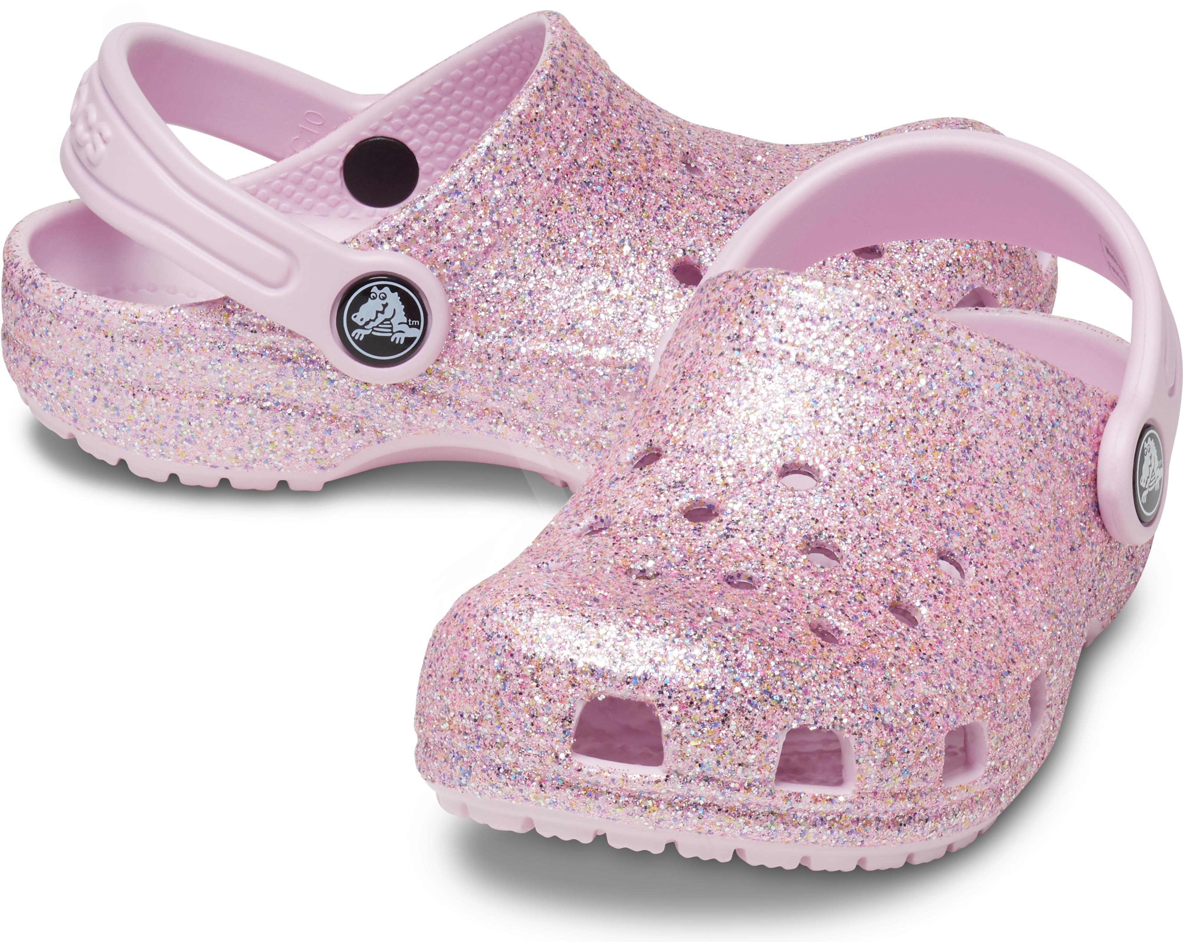 Crocs Classic Glitter Clog T White/Rainbow, vel. EU 2324 Boty pro