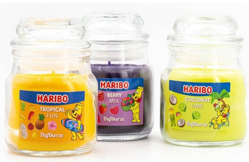 HARIBO Berry Mix/Coconut Lime/Tropical Fun 3× 85 g Svíčka Alza.cz