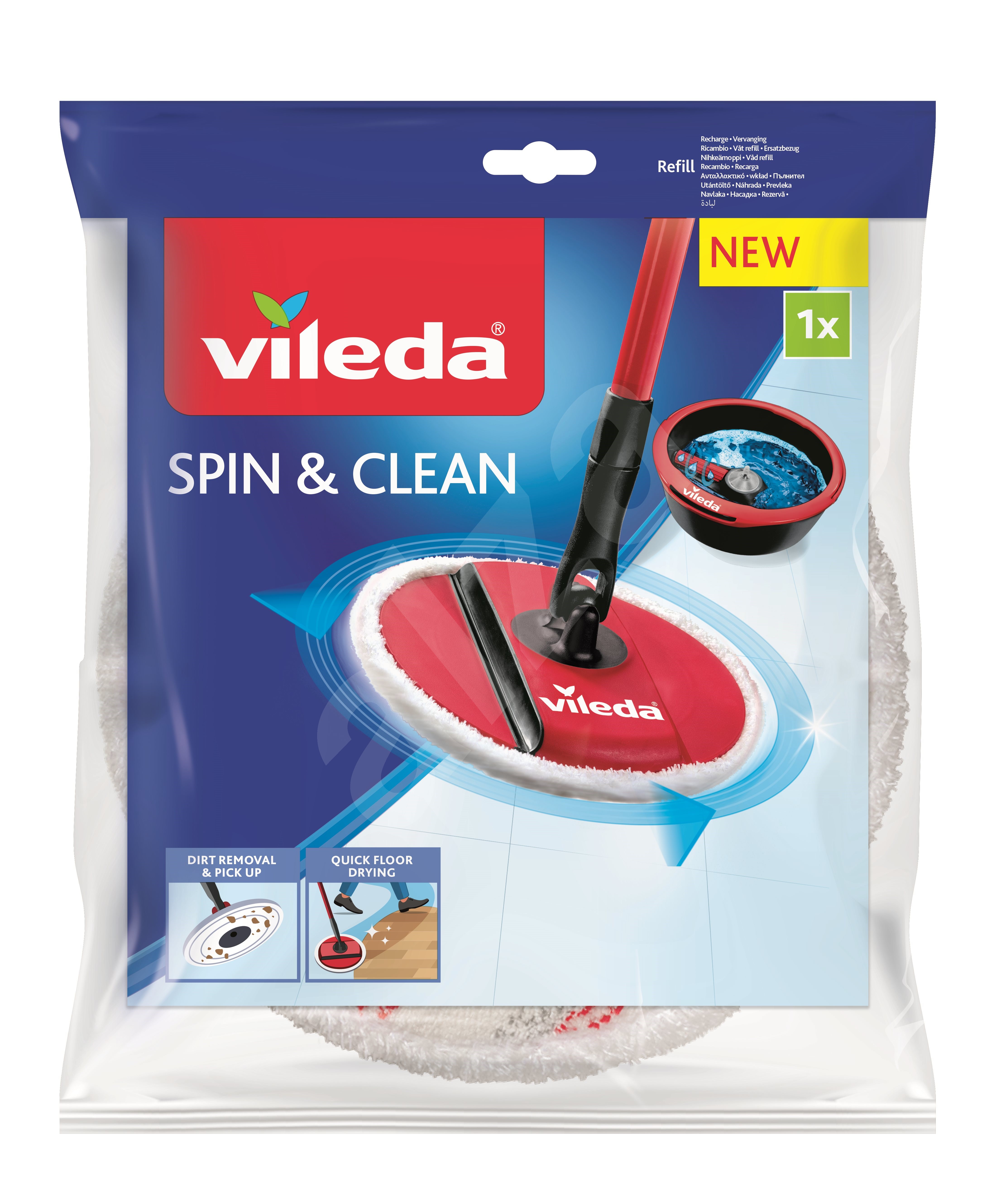 VILEDA Spin & Clean náhrada - Náhradní mop | Alza.cz